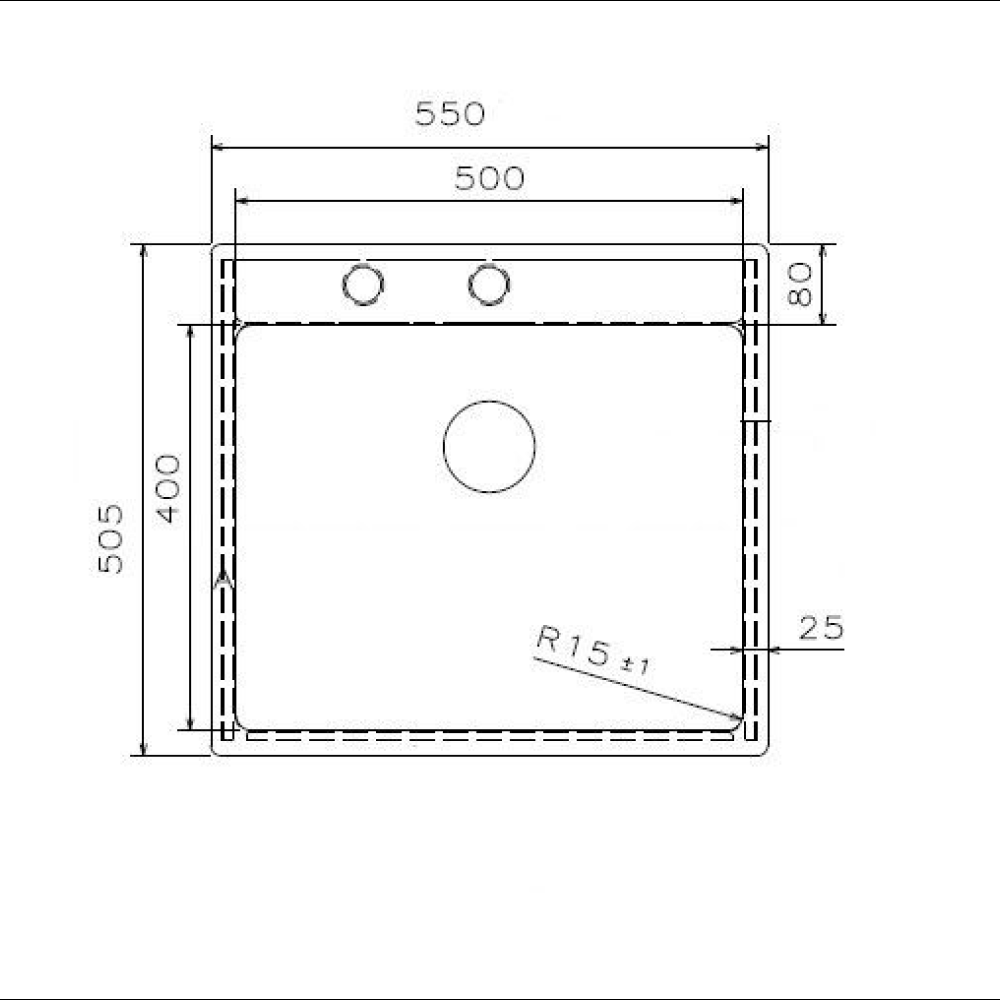 Sink Solution Tap Wing R15 + pop up