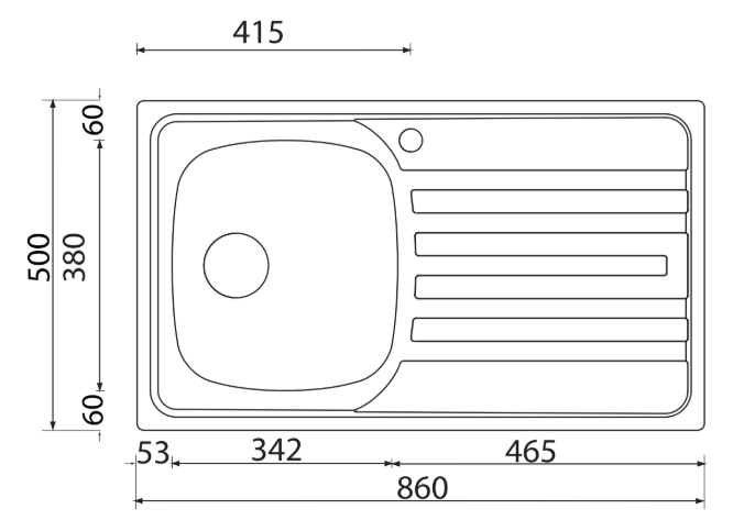Sudoper CM NIHAL 86×50 1V L