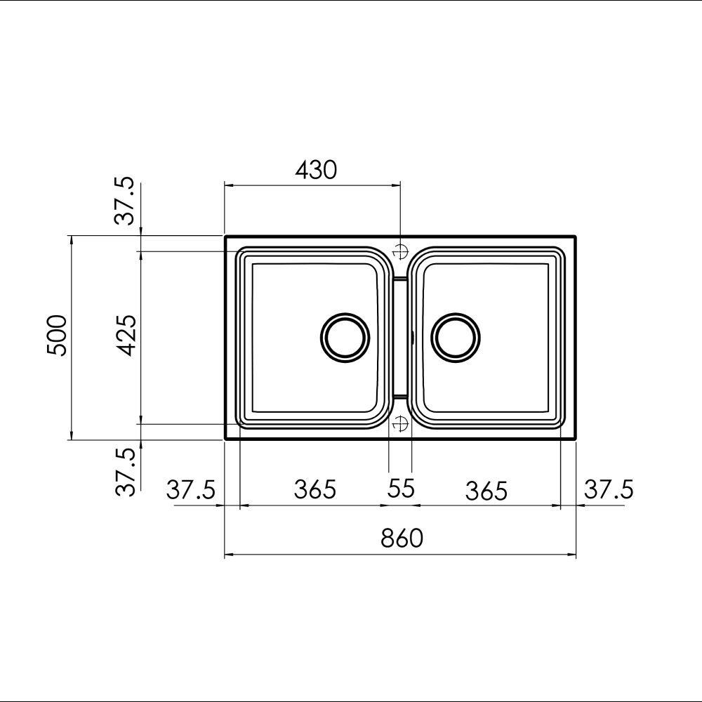 Sudoper CM COLORADO 86×50 2V