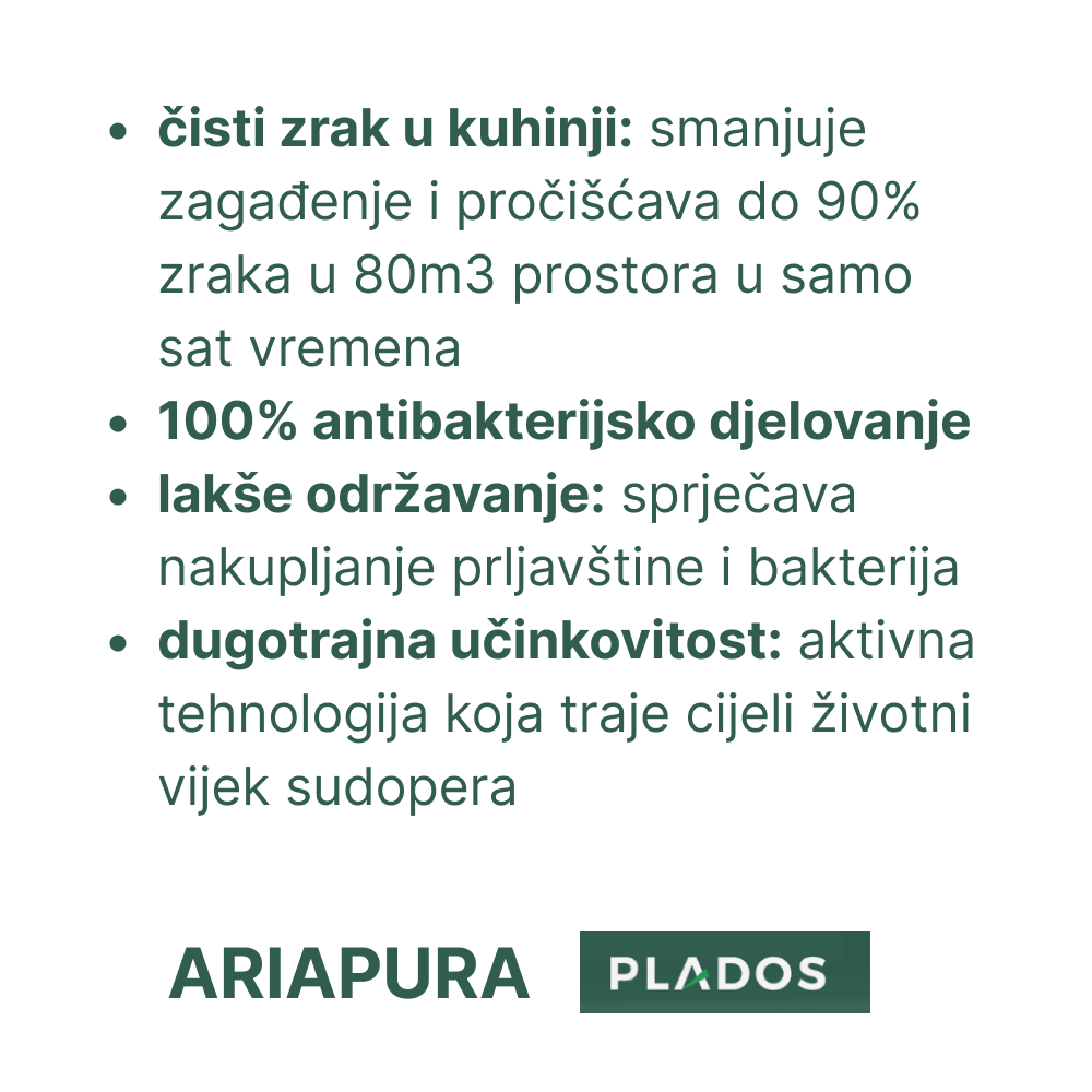 Sudoper Plados Corax CX 0791 ARIAPURA + slavina lučna