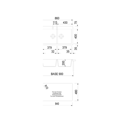 Sudoper Plados Elegance AM 8620 ARIAPURA