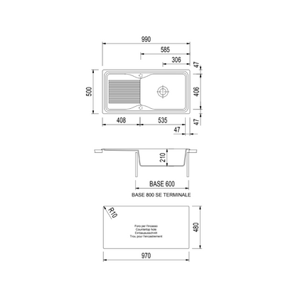 Sudoper Plados Harmony DB 09910