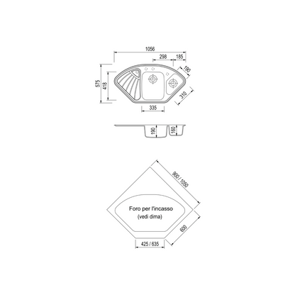 Sudoper Plados Harmony HR 1061 kutno