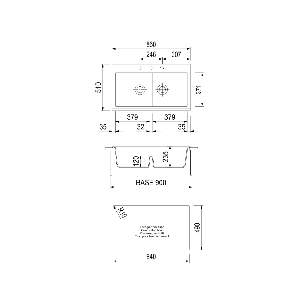Sudoper Plados Lux LX 8620 ARIAPURA